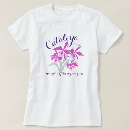 BEDEUTUNGS-Orchideen-Shirt Cataleya Mädchen C T-Shirt (Design vorne)