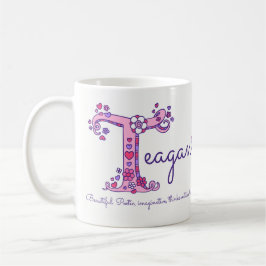 BEDEUTUNGSgekritzel-Kunst-Tasse Teagan Buchstaben Kaffeetasse