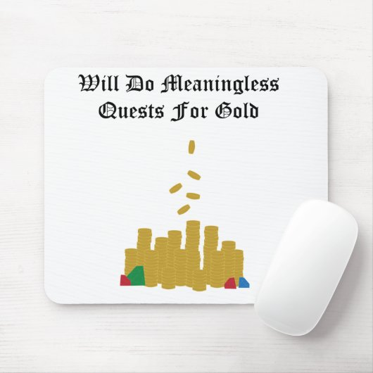 Bedeutungslose Suchen nach Gold Mousepad (Mit Mouse)