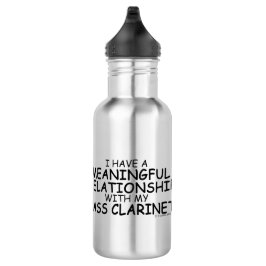 Bedeutungsvolle Beziehung Bass Klarinette Edelstahlflasche