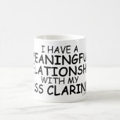 Bedeutungsvolle Beziehung Bass Klarinette Kaffeetasse (Mittel)