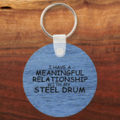 Bedeutungsvolle Beziehung Stahltrommel Schlüsselanhänger (Vorderseite)