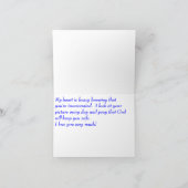 BEDEUTUNGSVOLLE MITTEILUNG: EINSPERRUNG 5 KARTE (Innenseite)