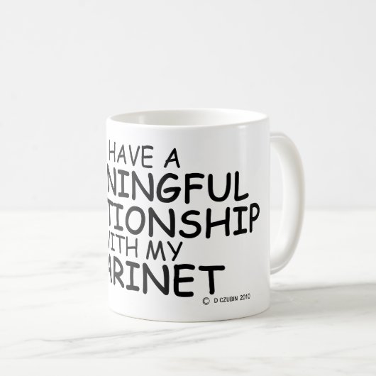 Bedeutungsvoller VerhältnisClarinet Kaffeetasse (VorderseiteRechts)