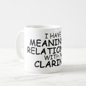 Bedeutungsvoller VerhältnisClarinet Kaffeetasse (Vorderseite Links)