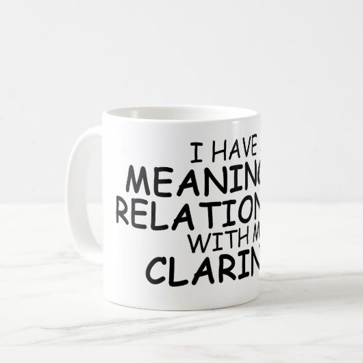 Bedeutungsvoller VerhältnisClarinet Kaffeetasse (Vorderseite Links)