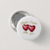 Bedeutungsvolles Geschenk – Elegante Liebe Button (Vorne & Hinten)