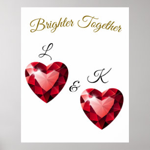 Bedeutungsvolles Geschenk für sie – Elegante Liebe Poster