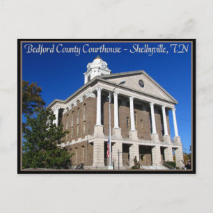Bedford Landkreis Courthouse - Shelbyville, TN Postkarte