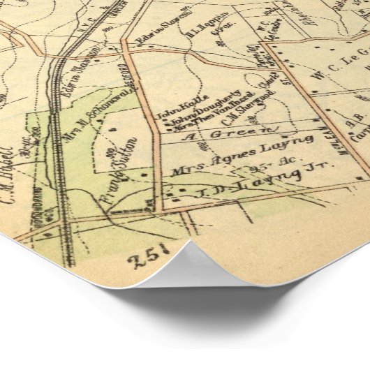 Bedford, New York 4 Poster (Ecke)