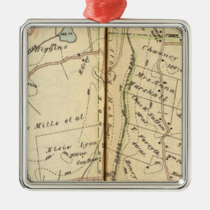 Bedford, New York Silbernes Ornament