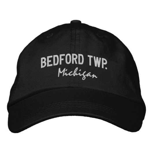 Bedford Twp. Michigan bestickte Baseballmütze Baseballkappe (Vorderseite)