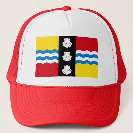 Bedfordshire Headsweats Hat-Flagge Truckerkappe (Vorderseite)