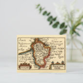 Bedfordshire Landkreis England Alte antike Karte (Stehend Vorderseite)