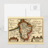 Bedfordshire Landkreis England Alte antike Karte (Vorne/Hinten)