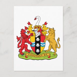 Bedfordshire-Wappen Postkarte