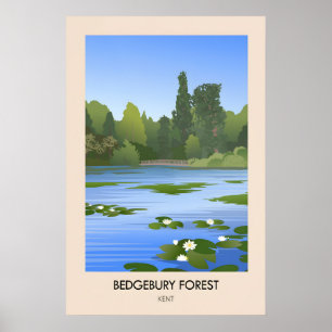 Bedgebury Forest Kent Reiseposter Poster