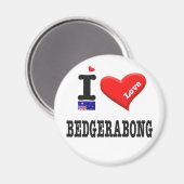 BEDGERABONG - I-Liebe Magnet (Vorderseite/Rückseite)