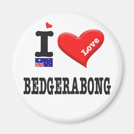 BEDGERABONG - I-Liebe Magnet (Vorne)
