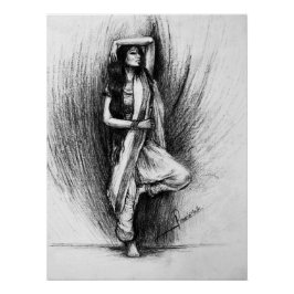 Bedhunda-figurative Malerei Poster