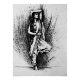 Bedhunda-figurative Malerei Poster