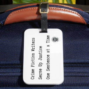 Bedienen der Justizmarke Gepäckanhänger