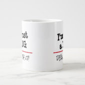Bedienen Sie sich mit einem funny Custom Angebot Jumbo-Tasse (Vorderseite)