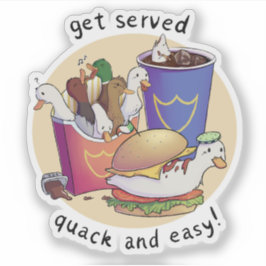 Bedienen Sie sich mit Quack und einfach! Aufkleber
