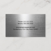 Bediener der Leiteinrichtung für bauliche Schwerge Visitenkarte (Rückseite)