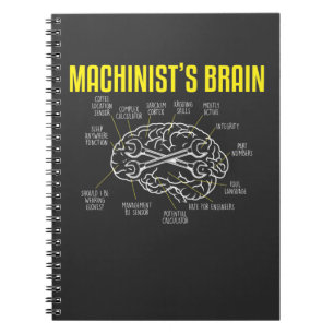 Bediener des Funny Machinist Definition Quote Notizblock