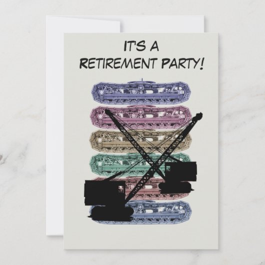 Bediener des Party-Krans des Betriebsingenieurs Einladung (Vorderseite)