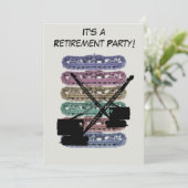 Bediener des Party-Krans des Betriebsingenieurs Einladung (Stehend Vorderseite)