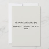 Bediener des Party-Krans des Betriebsingenieurs Einladung (Rückseite)