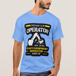 Bediener Schwere Gerätebediener erscheint Familie T-Shirt