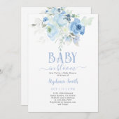 Bedienerfreundliches Baby in der Kinderdusche von  Einladung (Vorne/Hinten)