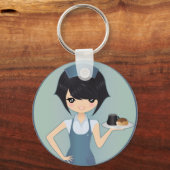 Bedienerin Schlüsselanhänger (Vorderseite)