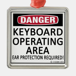 Bedienfeld der Tastatur Silbernes Ornament