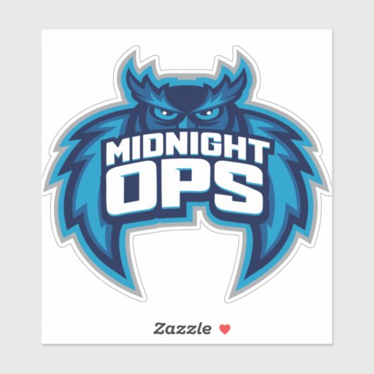 Bedienung: Aufkleber für die Mitternachtsoper abru (Blatt)