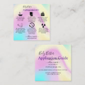 Bedienungsanleitung für Body Butter Modernes Glam Quadratische Visitenkarte (Vorne/Hinten)