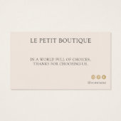 Bedienungsanleitung für die Blush Clothing Care Ca (Rückseite)