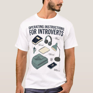 Bedienungsanleitung Für Introvertierte Lustige Blu T-Shirt