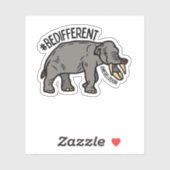 #BeDifferent Amebelodon Sticker (Blatt)