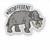 #BeDifferent Amebelodon Sticker (Vorderseite)