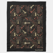 Bedingungen und Stücke für Schach - Kupfer- und Go Fleecedecke (Vorderseite)