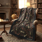 Bedingungen und Stücke für Schach - Kupfer- und Go Fleecedecke