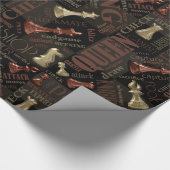 Bedingungen und Stücke für Schach - Kupfer- und Go Geschenkpapier (Ecke)