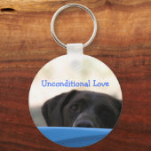 bedingungslose Liebe Dog Schlüsselanhänger (Vorderseite)