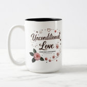 bedingungslose Liebe - Muttertagsflorale Tasse (Links)