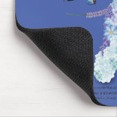 Bedlington in Bloom Mousepad (Ecke)