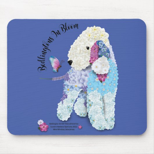 Bedlington in Bloom Mousepad (Vorne)